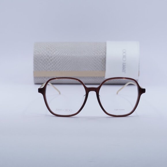 Final Price! Jimmy Choo JC367/F 009Q 00 Brown/Gold Eyeglasses 52mm main image 10